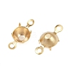 Brass Rhinestone Claw Connector Charms KK-P310-22A-G-2