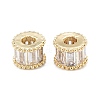 Brass Micro Pave Clear Cubic Zirconia Beads LS-ZIRC-L101-08G-1