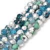 Electroplate Glass Beads Strands EGLA-P048-B02-1