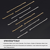 Unicraftale 120Pcs 4 Style 304 Stainless Steel Cable Chains CHS-UN0001-18-5