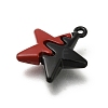 Red and Black Double Screen Alloy Pendants FIND-Z067-01B-10-2
