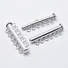925 Sterling Silver Box Clasps STER-F037-097P-3