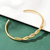 304 Stainless Steel Cuff Bangles for Women BJEW-F497-01G-4