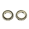 Tibetan Style Alloy Ringlike Bead Frames TIBEB-5245-AS-LF-1