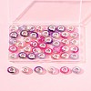 44Pcs 7 Styles UV Plating Resin European Beads RESI-FS0002-03-9