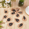 24Pcs 12 Styles Kraft Paper Plant Identification Cards DIY-WH0699-34-4