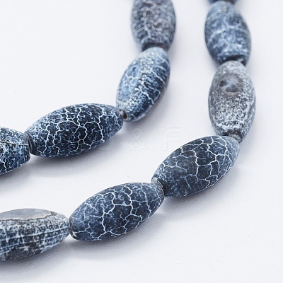 Natural Weathered Agate Beads Strands X-G-K261-08A-1