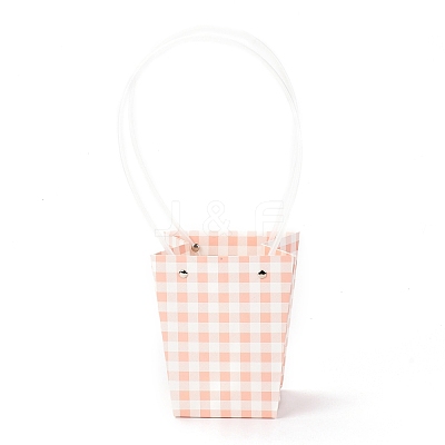 Trapezoid Kraft Paper Portable Bags CARB-J001-01D-1