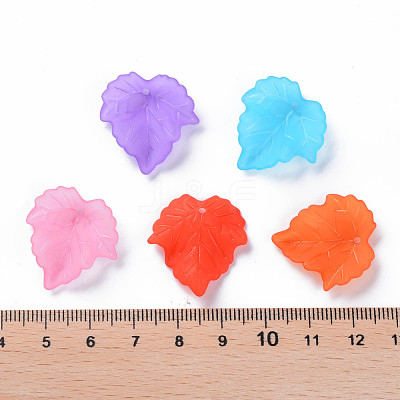 Autumn Theme Transparent Frosted Acrylic Pendants PAF002Y-1