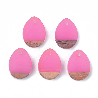 Resin & Walnut Wood Pendants RESI-S358-15A-1