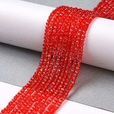 Transparent Glass Beads Strands GLAA-H021-04-25-1