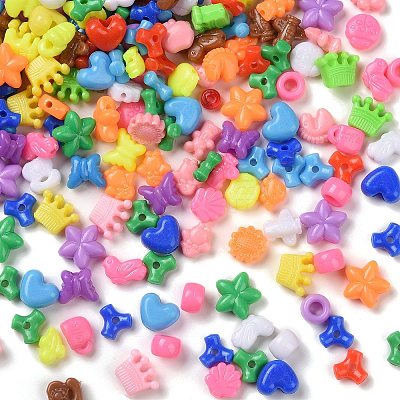 Opaque Acrylic Beads SACR-Q195-04-1