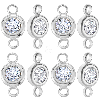 20Pcs 304 Stainless Steel Crystal Rhinestone Links Connectors STAS-BBC0009-19P-1