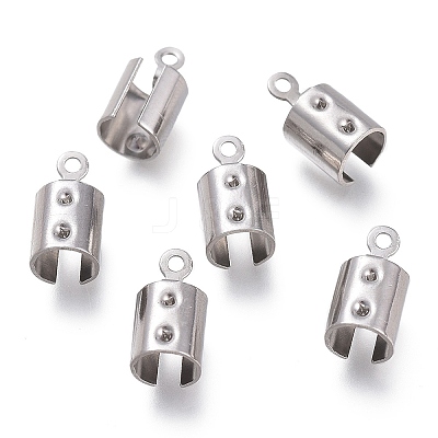 Tarnish Resistant 304 Stainless Steel Folding Crimp Ends STAS-L262-04C-P-1