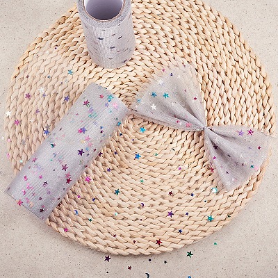 Star Sequin Deco Mesh Ribbons OCOR-P010-F12-1