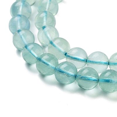 Natural Blue Fluorite Beads Strands X-G-E112-6mm-2-1