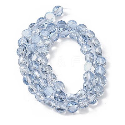 Electroplate Glass Beads Strands EGLA-L045-G-PL03-1