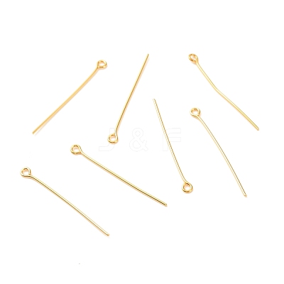 Brass Eye Pins KK-F824-113C-G-1