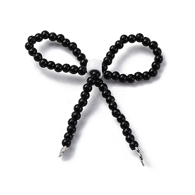 Alloy & Glass Bowknot Chandelier Component Links PALLOY-D359-02A-1