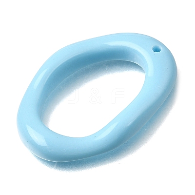 Hollow Opaque Resin Pendants RE-CBA4336-01-1