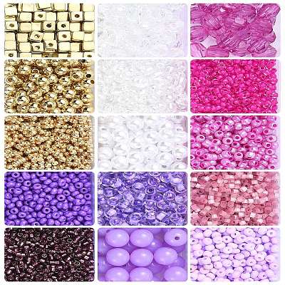 DIY Bohemian Stacked Beads Bracelet Making Findings Kits DIY-YW0011-39-1