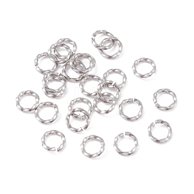 Tarnish Resistant 304 Stainless Steel Open Jump Rings STAS-F191-12P-A-1