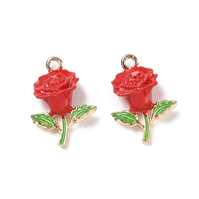 Alloy Enamel Pendants AL-CBA1C50-03G-01-1