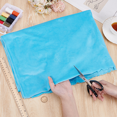 Polyester Plush Fabric DIY-WH0504-296A-1