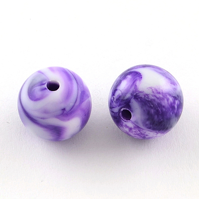 Opaque Acrylic Beads SACR-R853-8mm-210-1