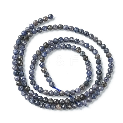 Natural Sapphire Beads Strands G-G204-A02-3.5mm-1