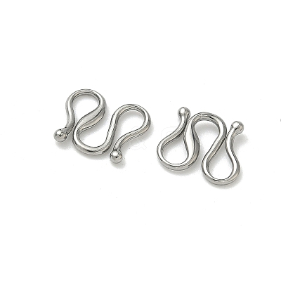 304 Stainless Steel Hook Clasps STAS-Z179-04P-1
