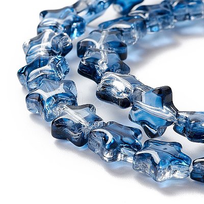 Transparent Glass Beads Strand X1-GLAA-F112-02H-1