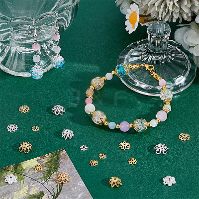 1310Pcs Iron & Alloy & Brass Bead Caps FIND-PH0027-73-1