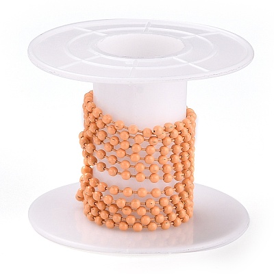 Handmade Brass Ball Chains KK-J276-16A-P19-1