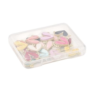 18Pcs 9 Colors Alloy Acrylic Connector Charms FIND-FS0004-33-1