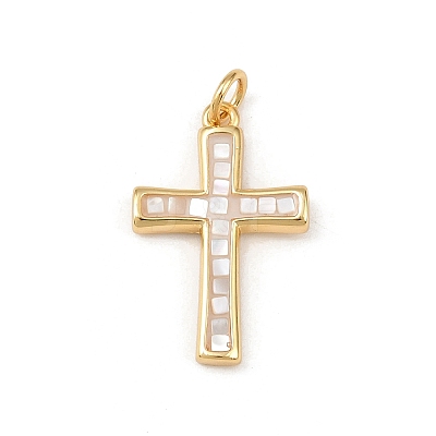 Brass Enamel Pendants KK-L255-07G-1