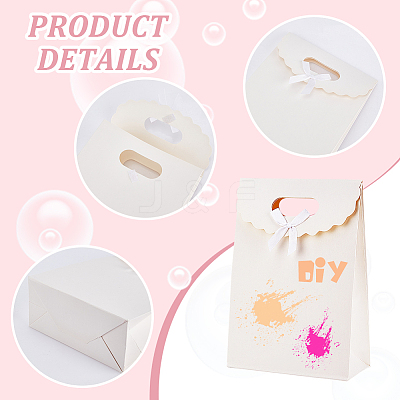 Rectangle Paper Gift Bags CARB-WH0017-14A-04-1
