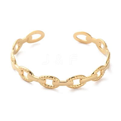 304 Stainless Steel Cuff Bangles for Women LS-BJEW-K263-05G-04-1