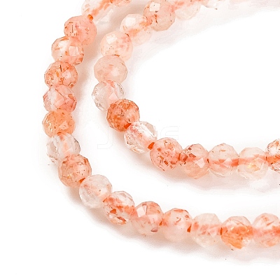 Natural Sunstone Beads Strands G-F770-C01-01-1