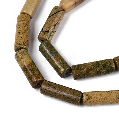 Natural Verdite Stone Beads Strands G-T141-71-1