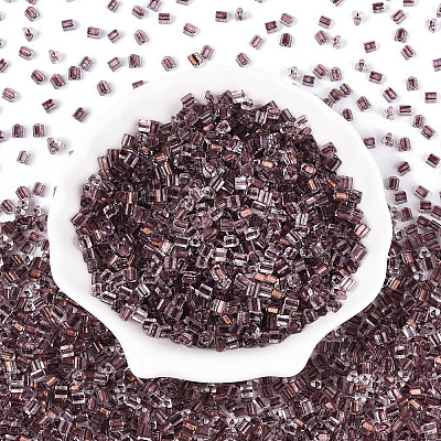Transparent Inside Colours Glass Seed Beads SEED-T007-13K-1