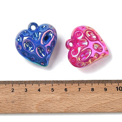 UV Plating Opaque Acrylic Pendants AC-CBA617C-02-1
