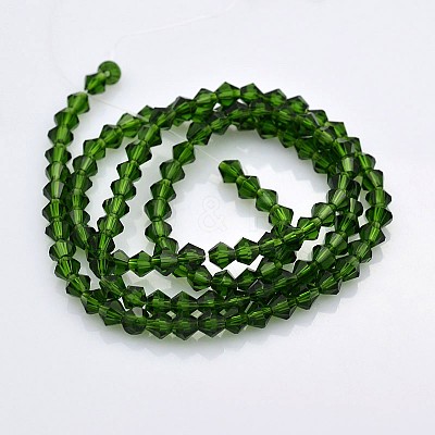 Faceted Bicone Glass Beads Strands LS-EGLA-P017-4mm-11-1