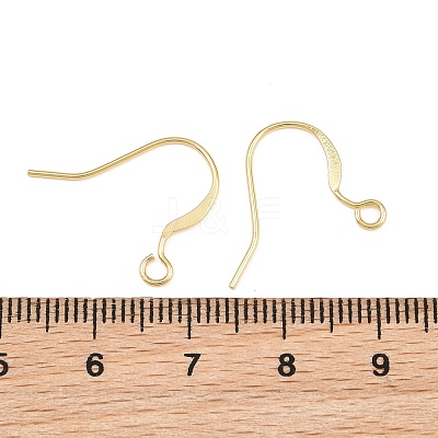 Brass Flat Ear Wire KK-CBA57BD-09G-1