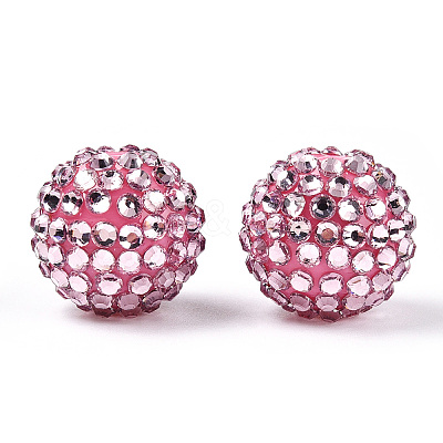 Transparent Resin Rhinestone Graduated Beads RESI-S314-12x14-M-1