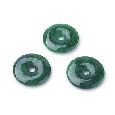 Natural Myanmar Jade/Burmese Jade Pendants G-P334-06-18mm-A-1