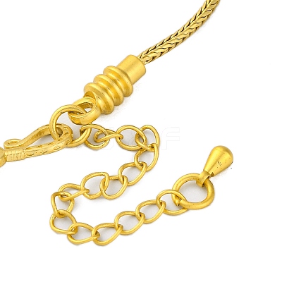 Brass European Bracelets BJEW-C080-01G-02-1
