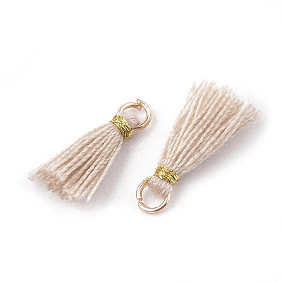 Polycotton(Polyester Cotton) Tassel Pendant Decorations X-FIND-S281-25-1