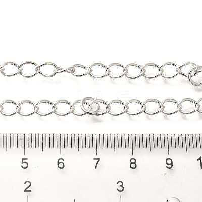 Rack Plating Brass Curb Chains CHC-M027-05S-1