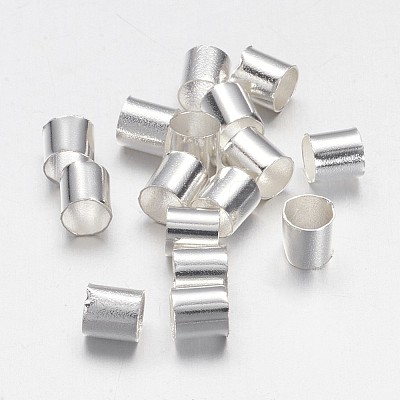 Brass Crimp Beads X-KK-L017-S-1